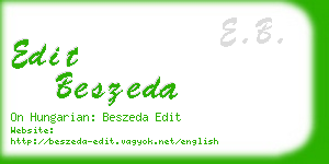 edit beszeda business card